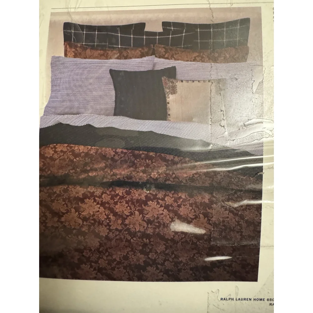 Ralph Lauren Inez Burgundy Paisley Duvet Cover Full/Queen Only- $400 MRSP - Picture 2 of 9